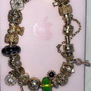 Authentic pandora 585 14kGold Charm Bracelet